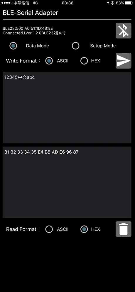 BLE to Serial Terminal