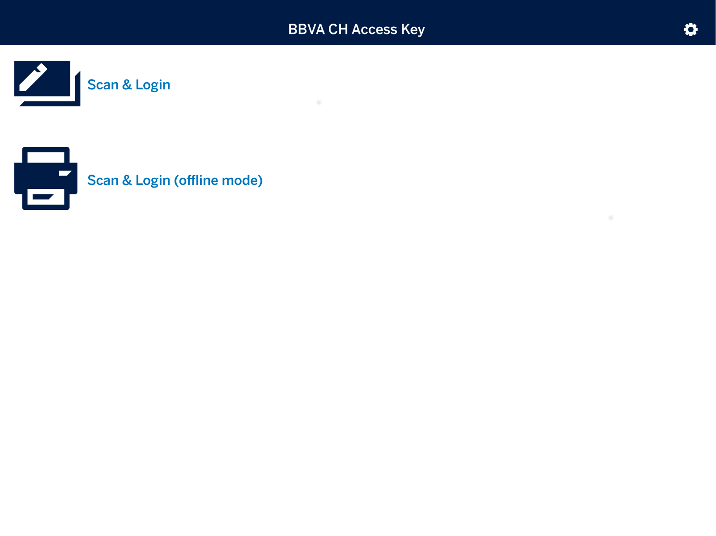BBVA Switzerland Access Key