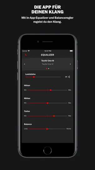 Screenshot von Teufel Raumfeld auf dem iPhone 4