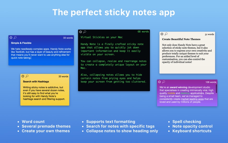 Handy Note - Sticky Notes - 1.0.4 - (macOS)