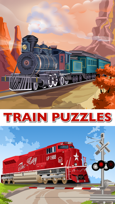 Screenshot #1 pour Train Jigsaw Puzzles for Kids