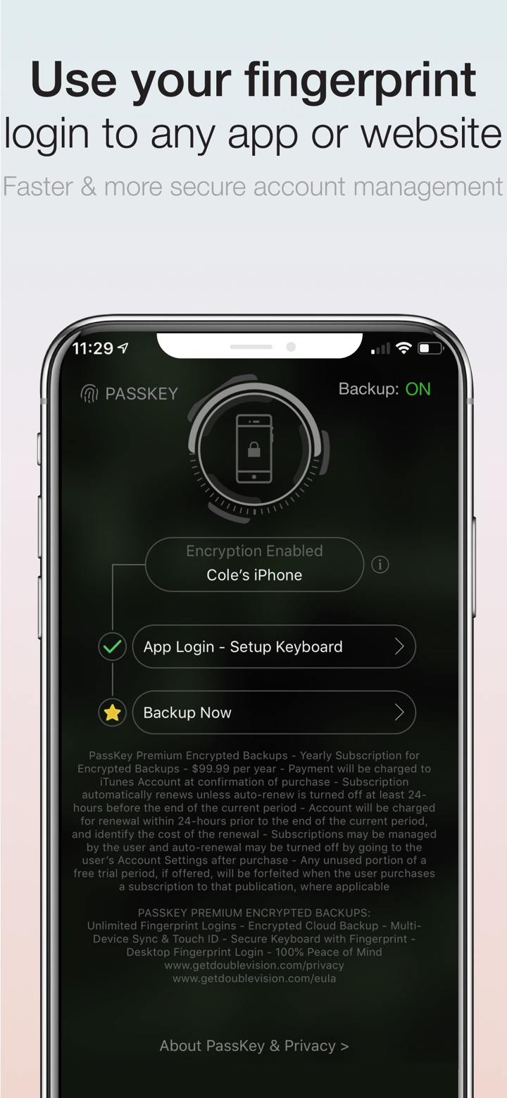 Fingerprint Login:PassKey Lock screenshot 4