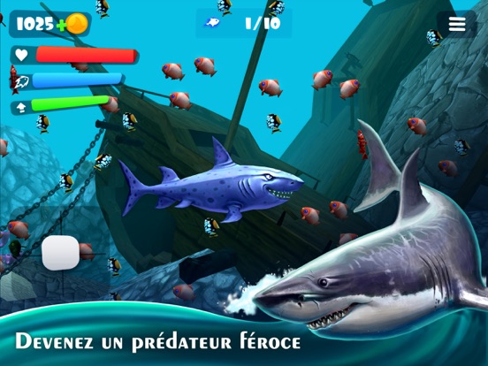 Screenshot #5 pour Requin Chasseur: Jeu de Survie