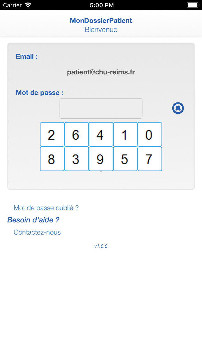 MonDossierPatient - CHU REIMS