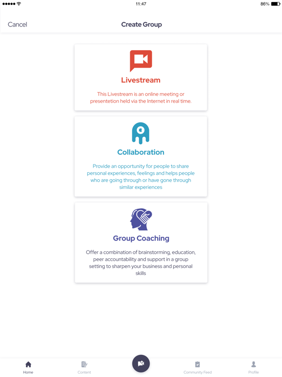Ascend Video iPad screenshot 5 - Social Networking app