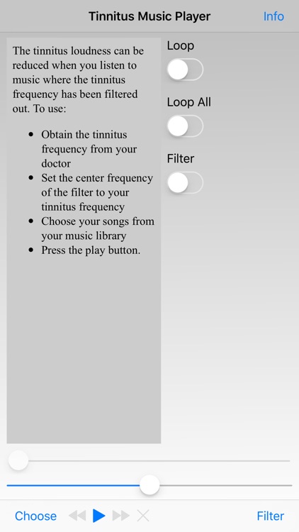Tinnitus Music Player