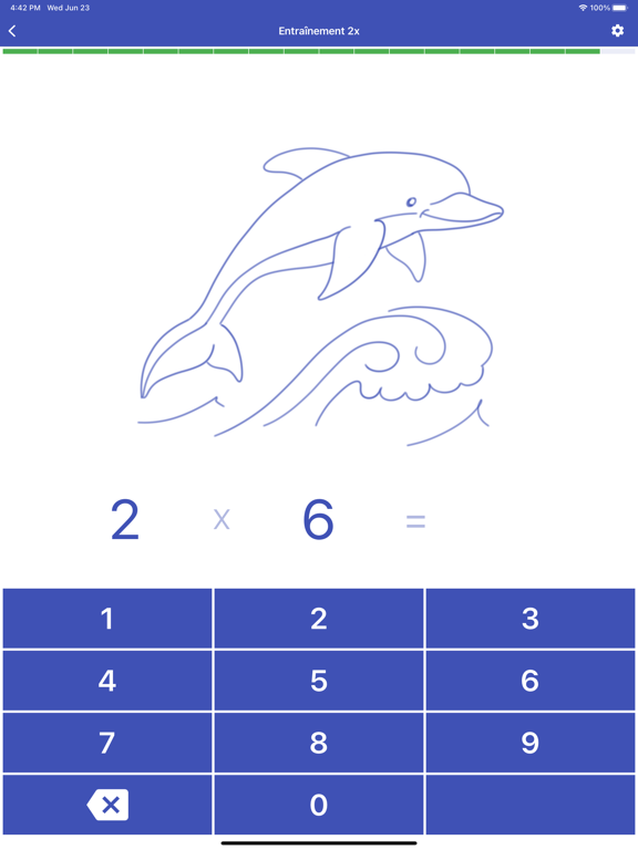 Screenshot #5 pour Table de multiplication. Axiom