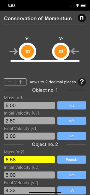 Conservation of Momentum Calc(圖4)-速報App