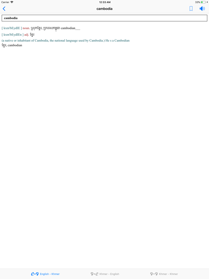 New Khmer Dictionary
