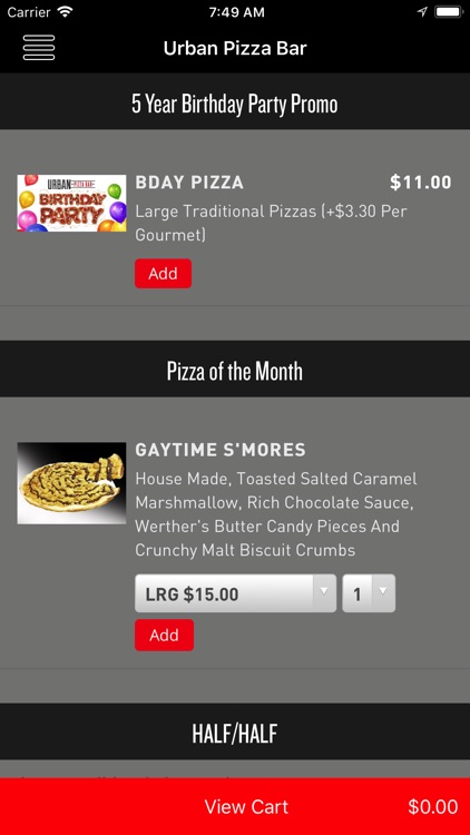 Urban Pizza Bar screenshot-4