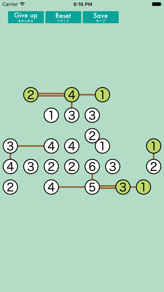 #2. Bridges (Logic puzzle) (iOS) Podle: Yuki Fujimoto
