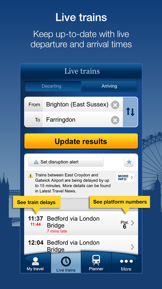 National Rail Enquiries - 9.6.6 - (iOS)