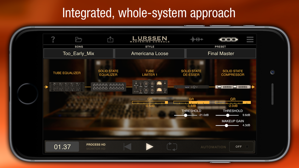#5. Lurssen Mastering Console (iOS) 由: IK Multimedia US, LLC