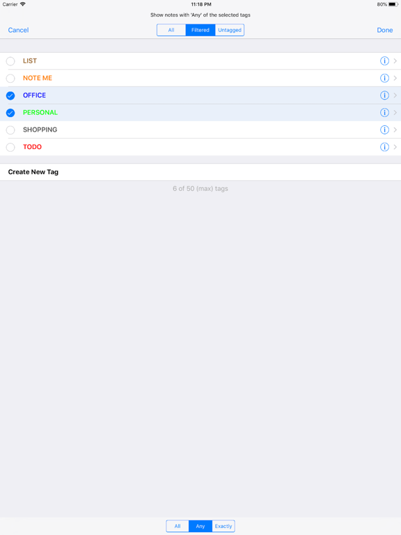 Note Me iPad screenshot 8 - Productivity app