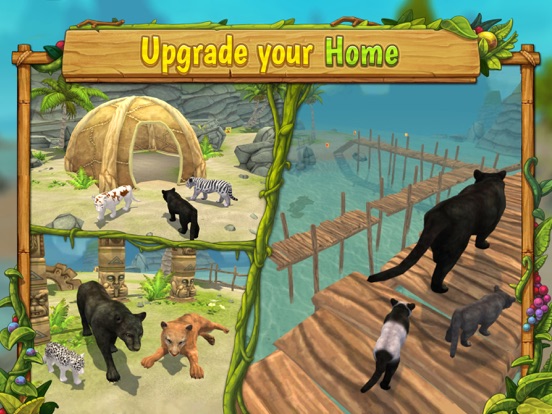 Panther Family Sim : Jungle iPad screenshot 4 - Games app