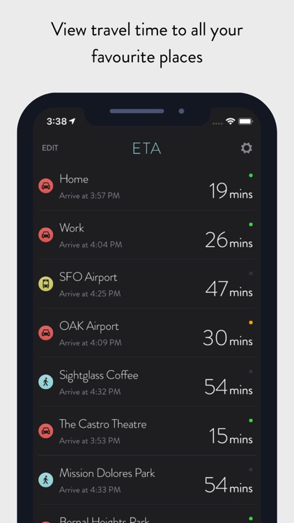 ETA - GPS & maps driving times