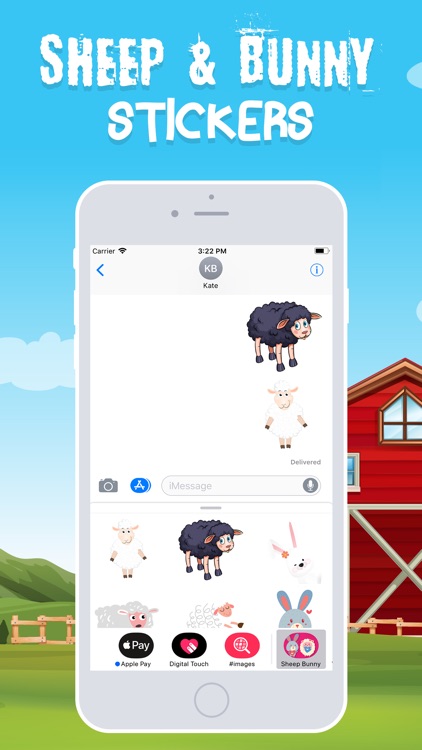 Sheep & Bunny Stickers!