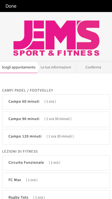 JEM'S Sport & Fitness Screenshot