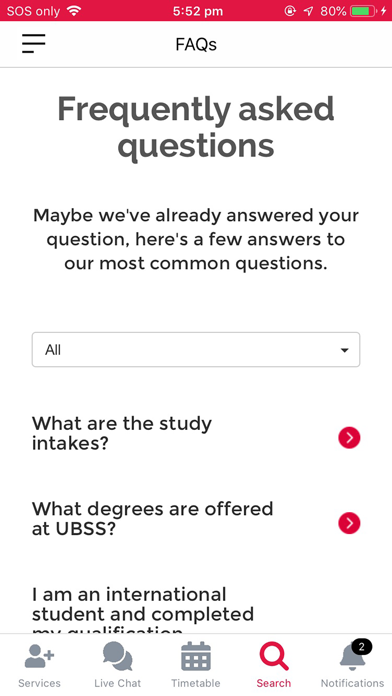 UBSS Mobile Screenshot