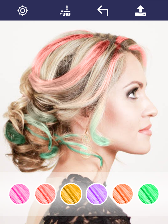 Screenshot #5 pour Hair Colour - Photo Booth