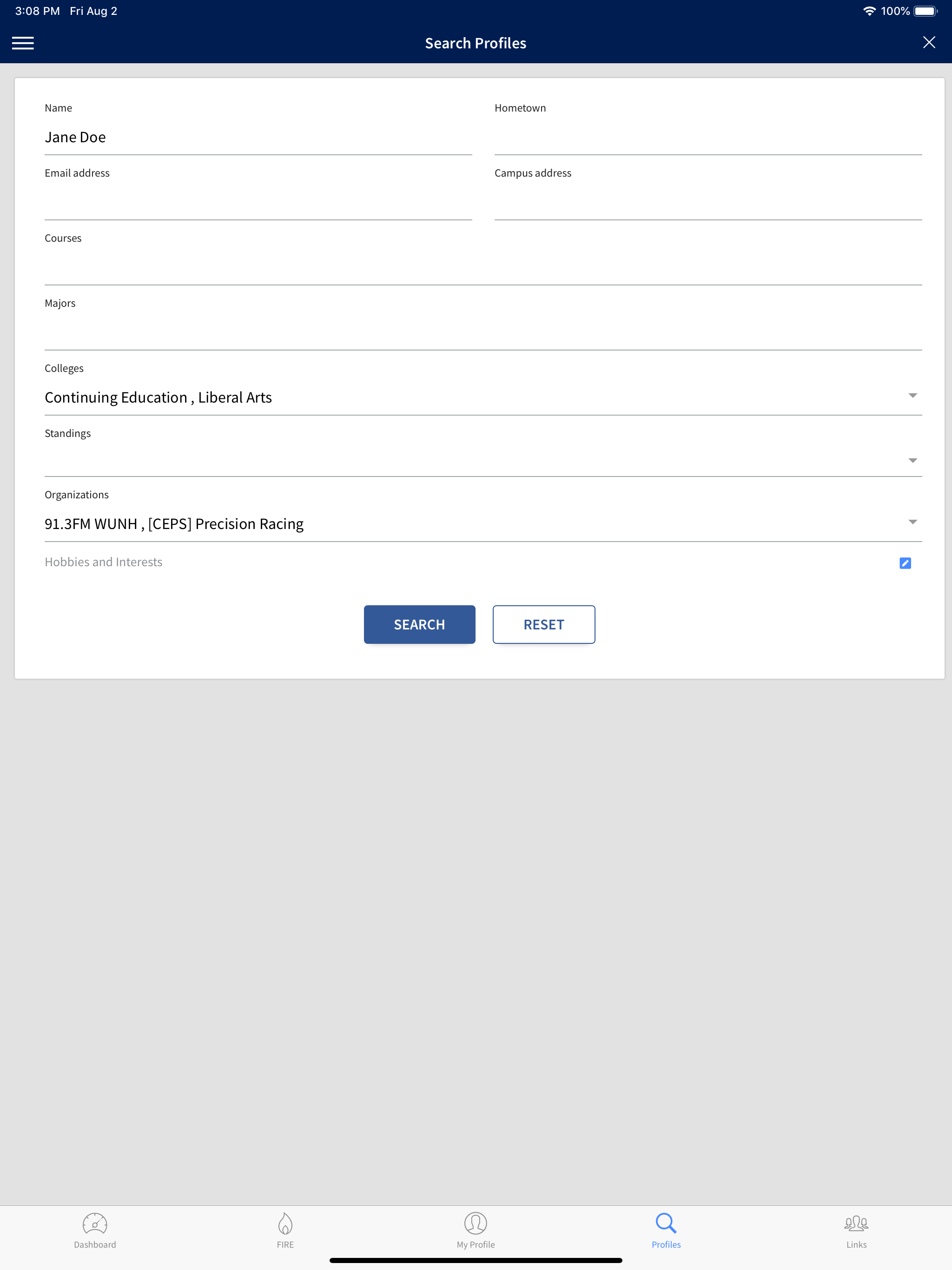 UNH LinkedUp screenshot 15