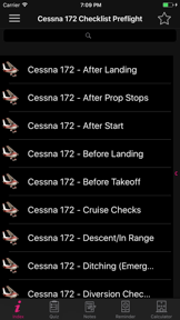Cessna 172 Checklist Preflight screenshot