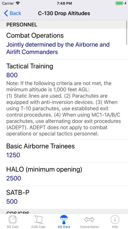DZ Calc: Drop Zone Calculator screenshot-3