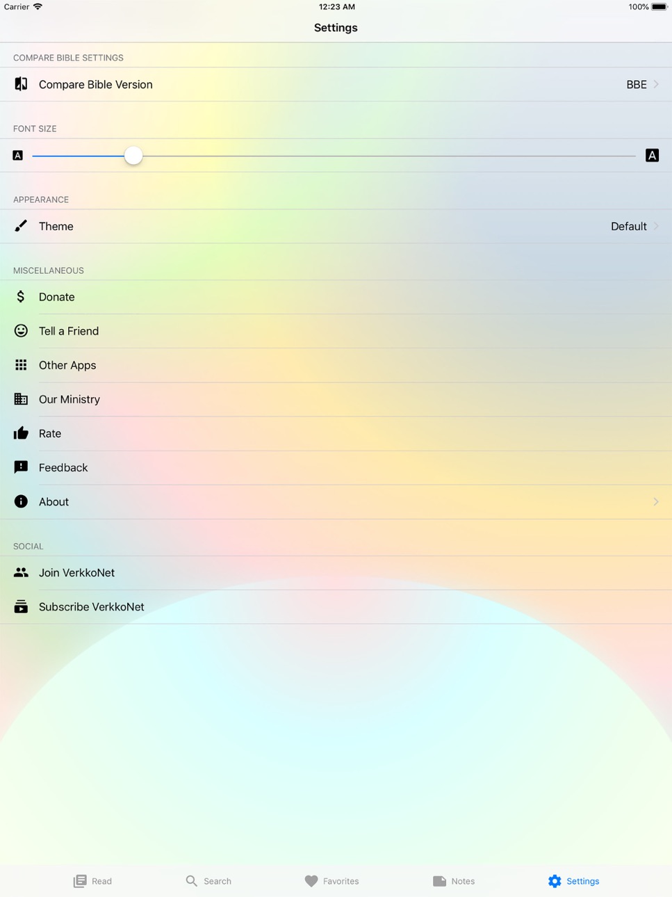 iPad screenshot