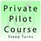 This app includes 10 minutes of HD video showing how to fly steep turns, including common errors and PTS standards