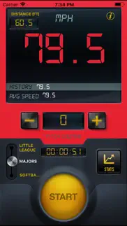 baseball speed radar gun pro iphone screenshot 1