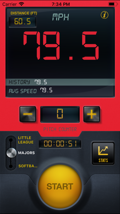 Baseball Speed Radar Gun Pro Screenshot