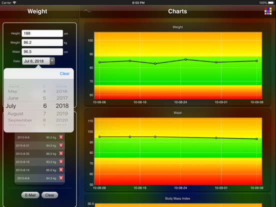 Screenshot #5 pour Weight Chart