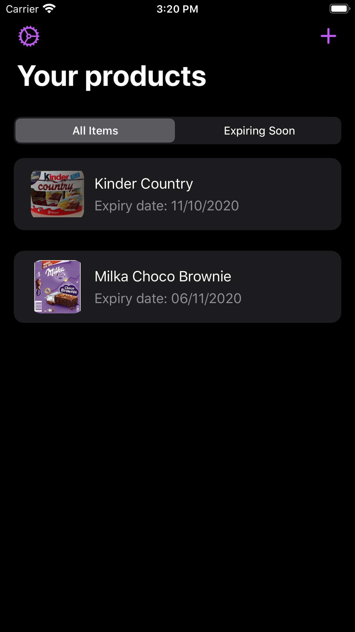 Best Before - Food Tracker