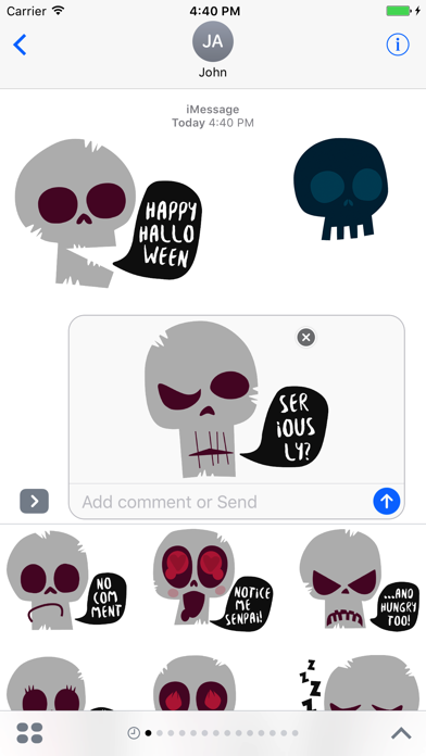 Skullmoji - Skull emojisのおすすめ画像2