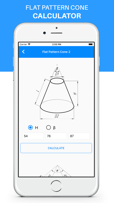 Flat Pattern Cone screenshot 2