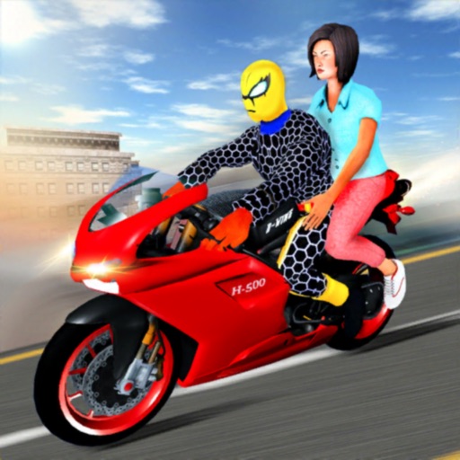 Spider Superhero Bike Rescue 2 Icon