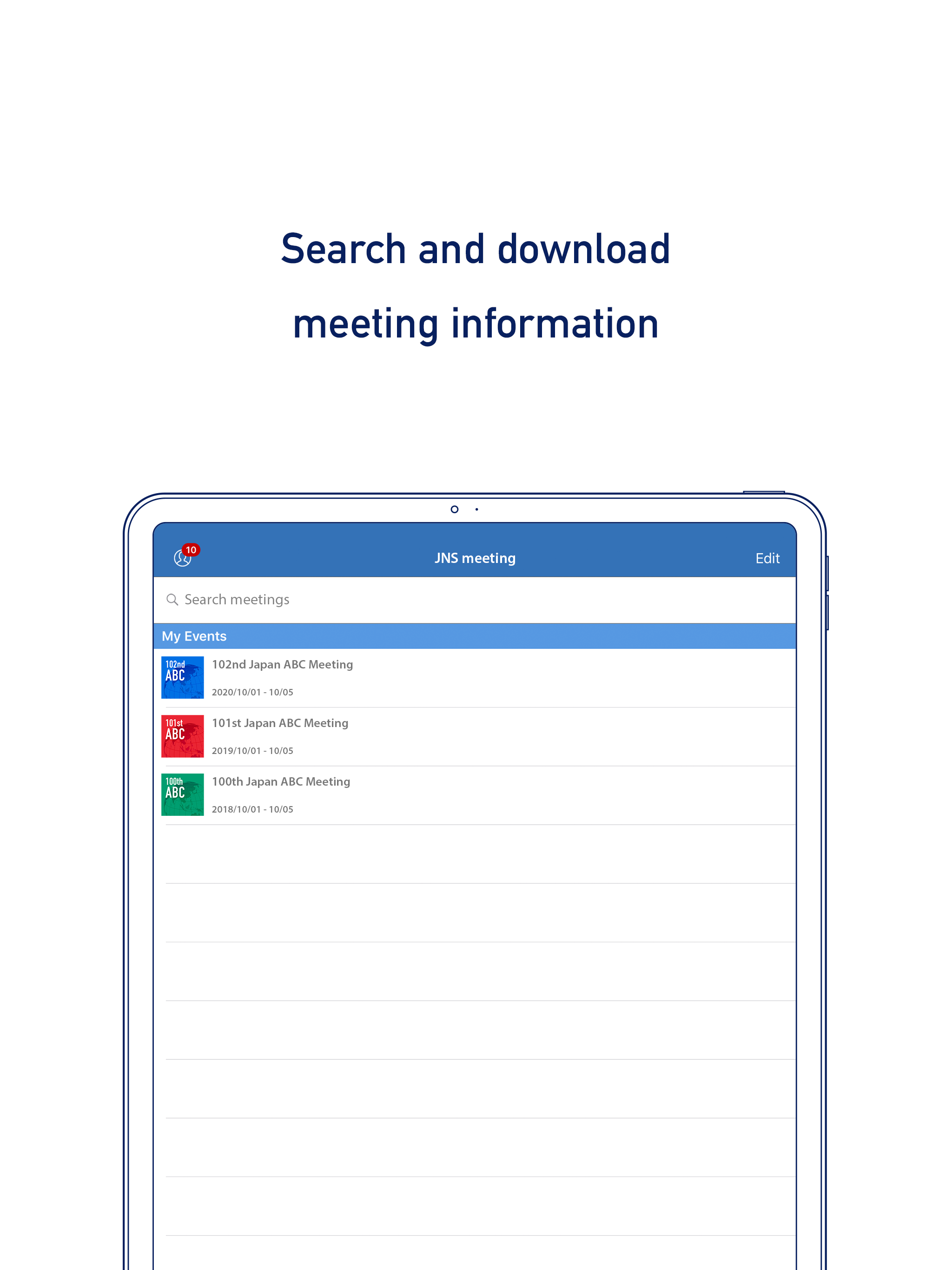 JNS meeting - Congress App
