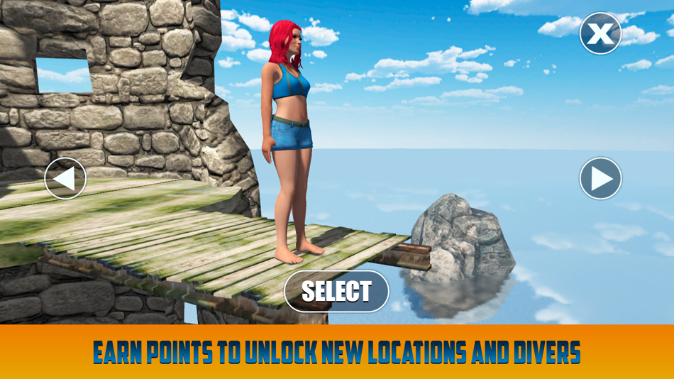 #3. Cliff Flip Diving Swimming Sim (iOS) 由: Tayga Games OOO