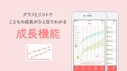 ベビレポ：赤ちゃんの育児記録や成長曲線アプリ screenshot1
