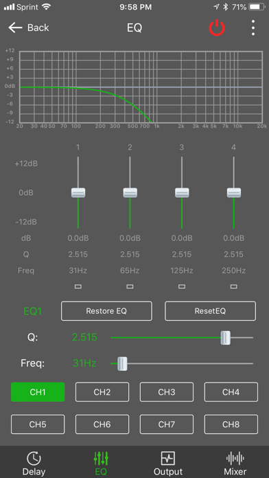 Screenshot 3 of Dayton Audio DSP Control App