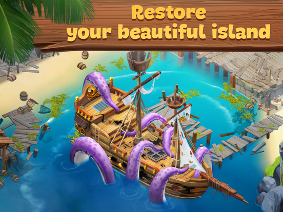 Lost Island: Blast Adventure iPad app afbeelding 1
