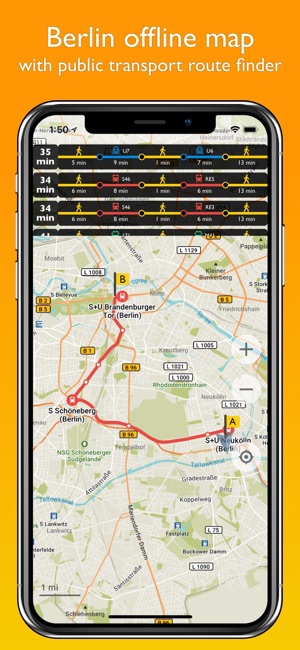 Berlin offline map & nav