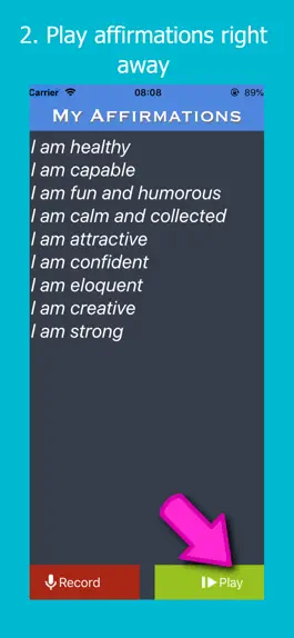 Game screenshot Affirmations Repeater apk