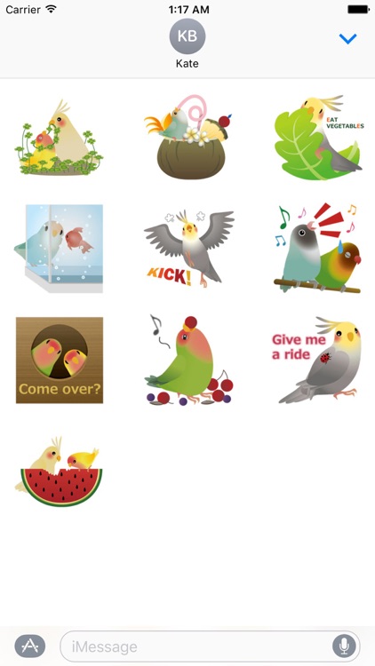Adorable Birds Emoij Sticker
