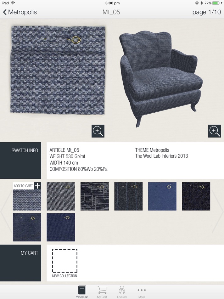 #3. The Wool Lab Interiors (iOS) 由: Australian Wool Innovation
