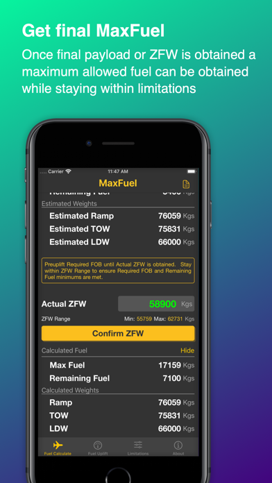 MaxFuel for Pilots Screenshot