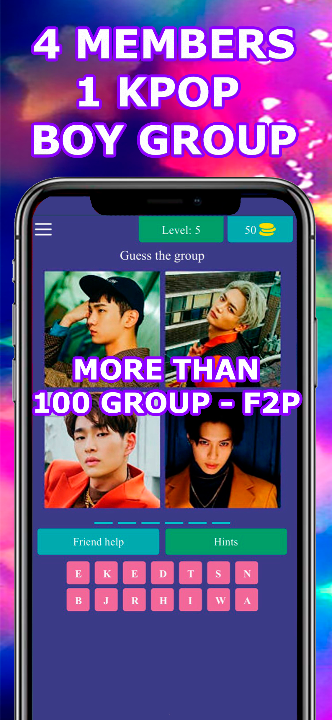 4 Members 1 KPop Boy Group