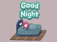 Sweet Good Night Stickers