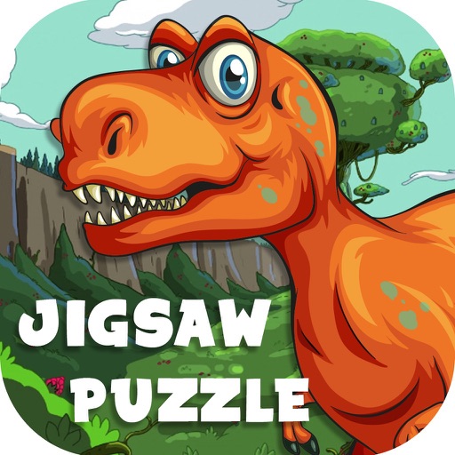 Dinosaur Puzzle Animal Jigsaw Icon