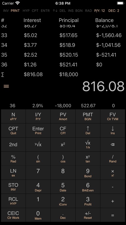 BA II Pro Financial Calculator